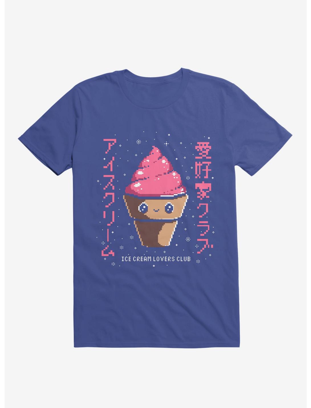 Ice Cream 8-bit Lovers Club Royal Blue Unisex T-shirt