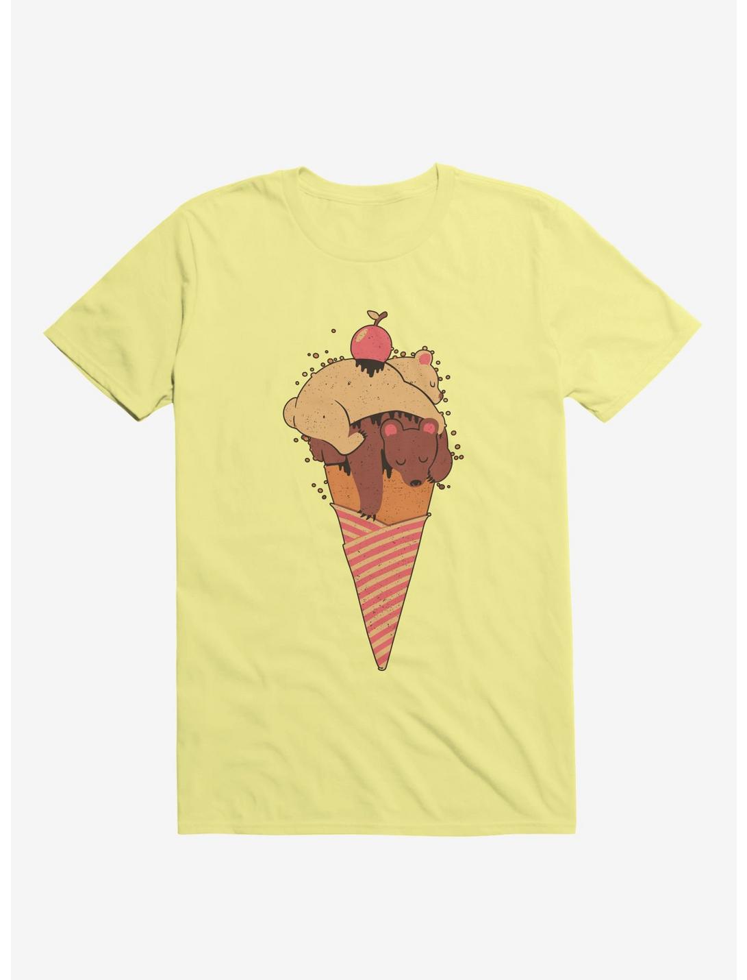 Ice Cream Bears Summer Corn Silk Yellow Unisex T-shirt