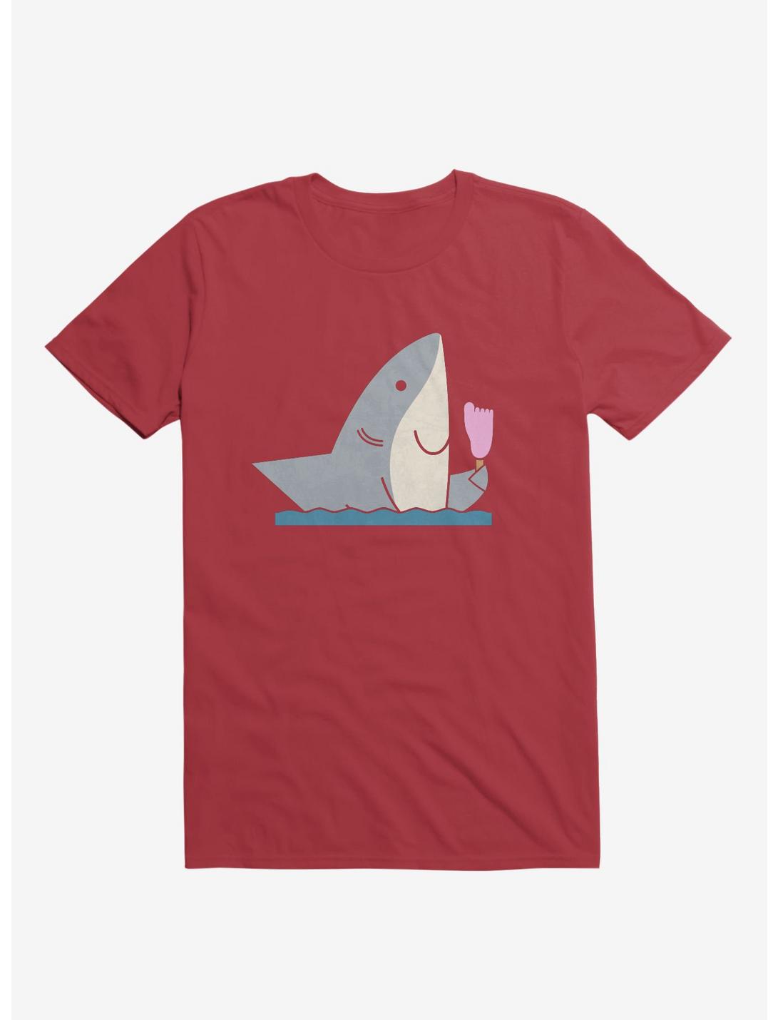 Ice Cream Shark Red Unisex T-shirt