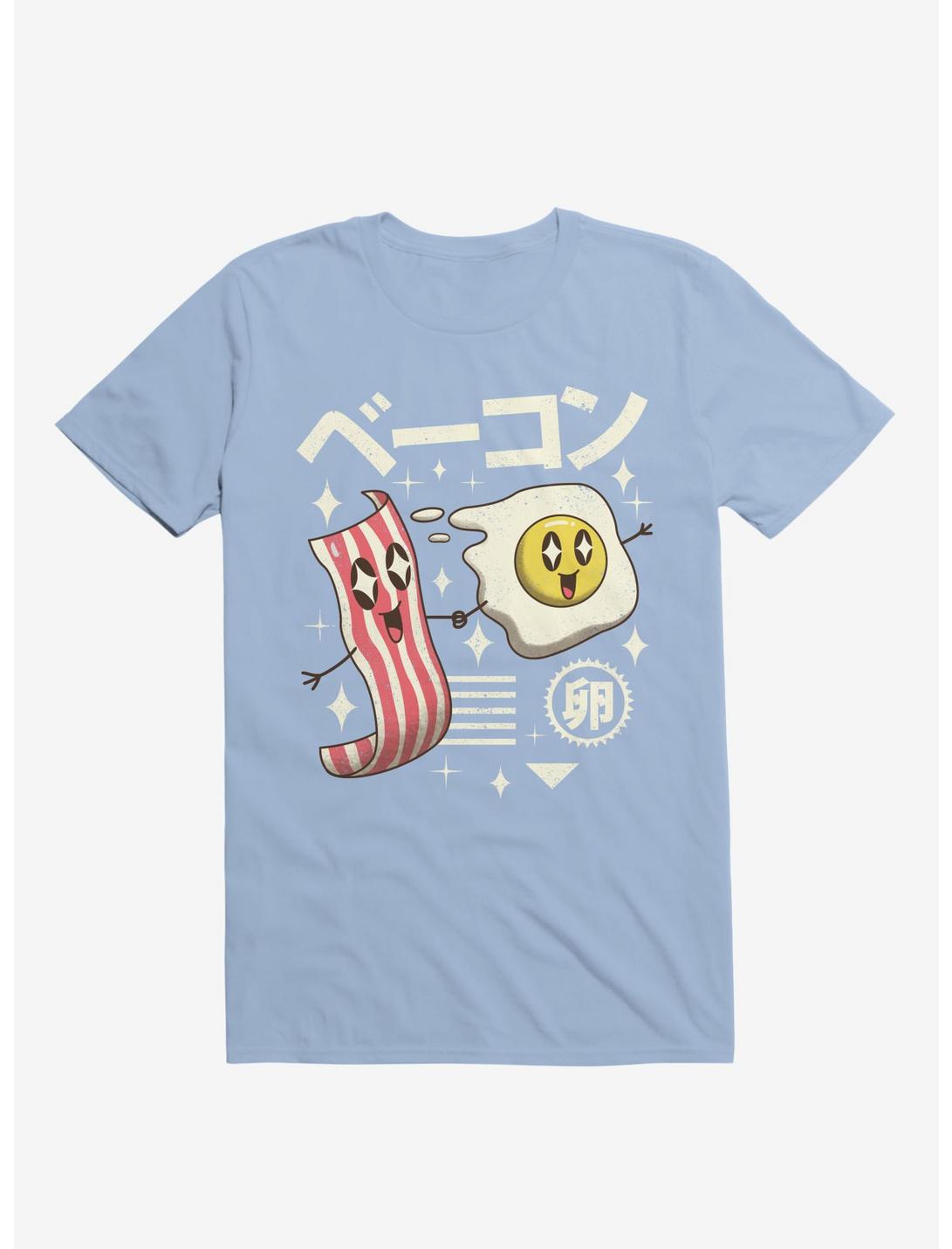 Kawaii Breakfast Light Blue Unisex T-shirt