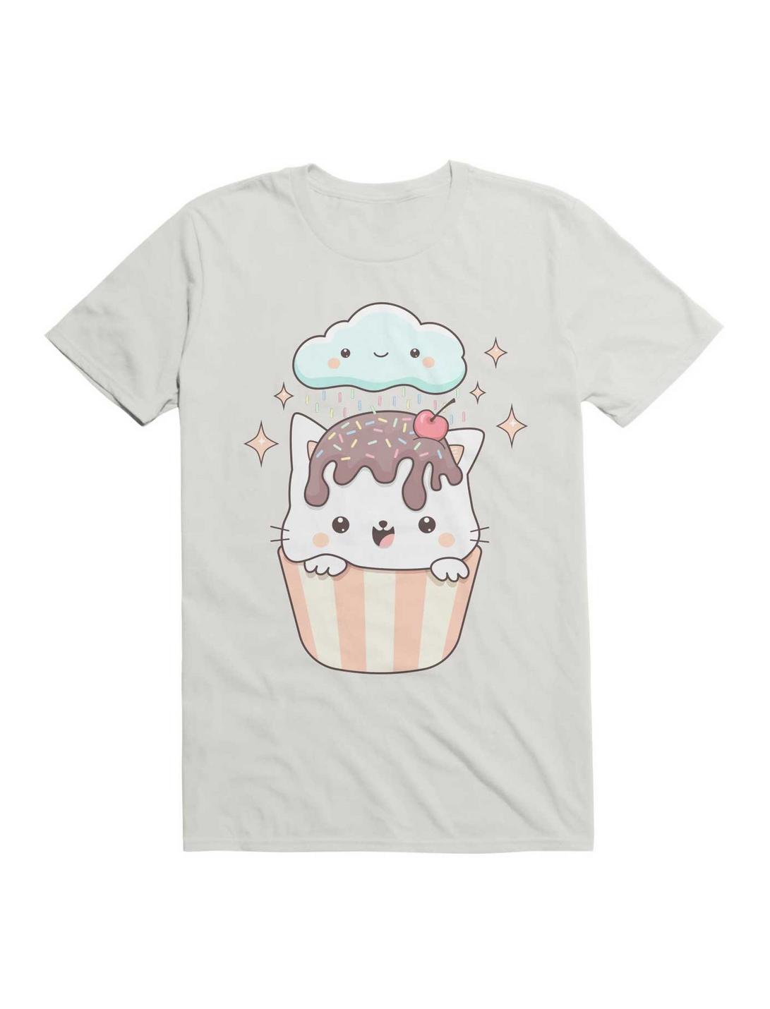 Kawaii Cupcake Cat With Sprinkles Unisex T-shirt