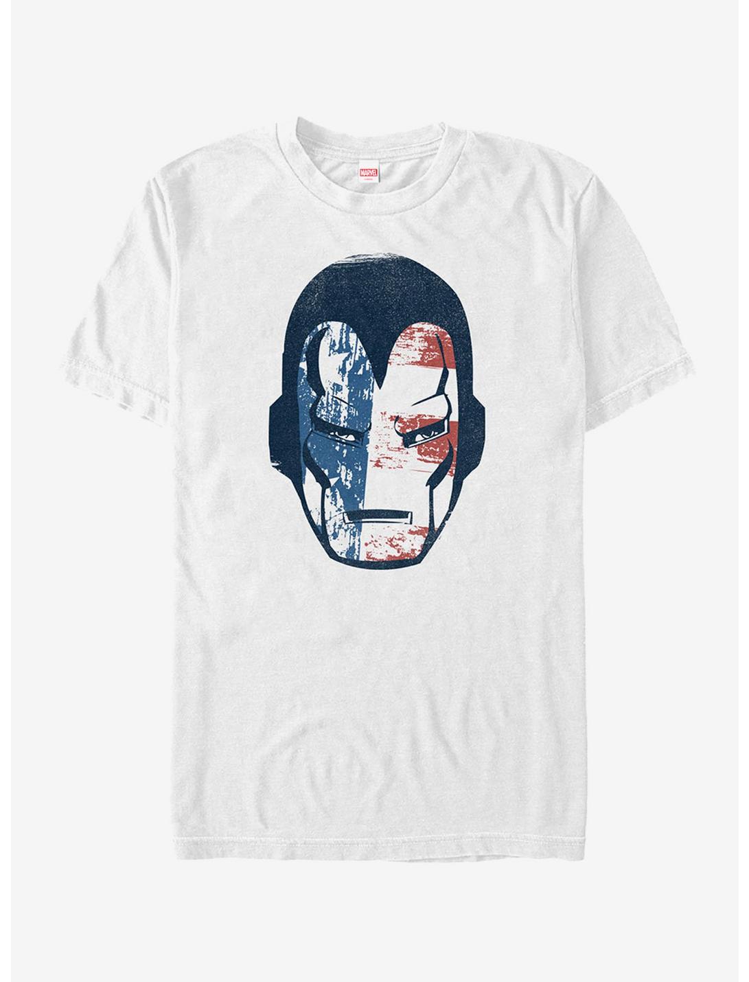 Marvel 4th Of July Iron Man American Flag Mask Unisex T-shirt