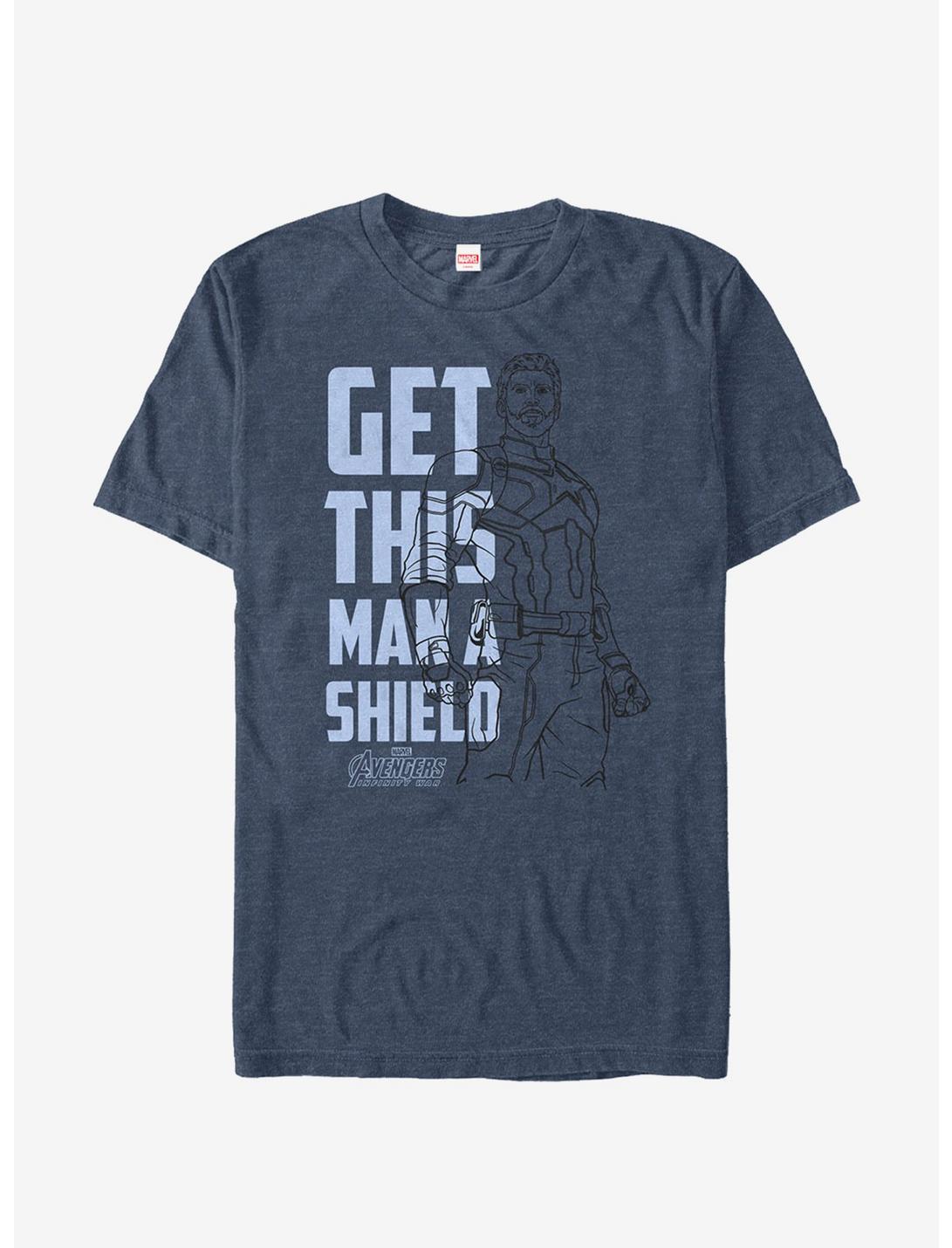 Marvel Avengers Infinity War Get Captain Shield Text Unisex T-shirt