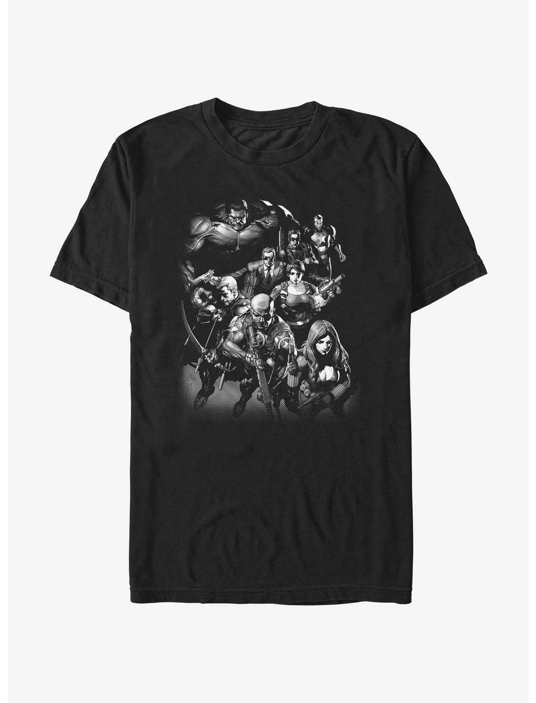 Marvel Avengers Toned Gray Unisex T-shirt