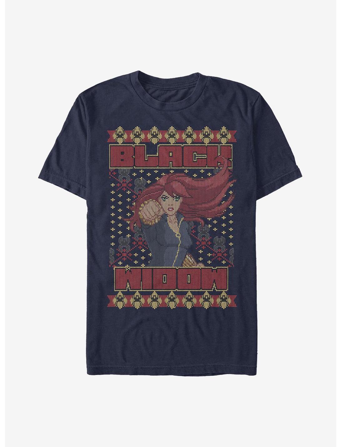 Marvel Black Widow Ugly Holiday Unisex T-shirt