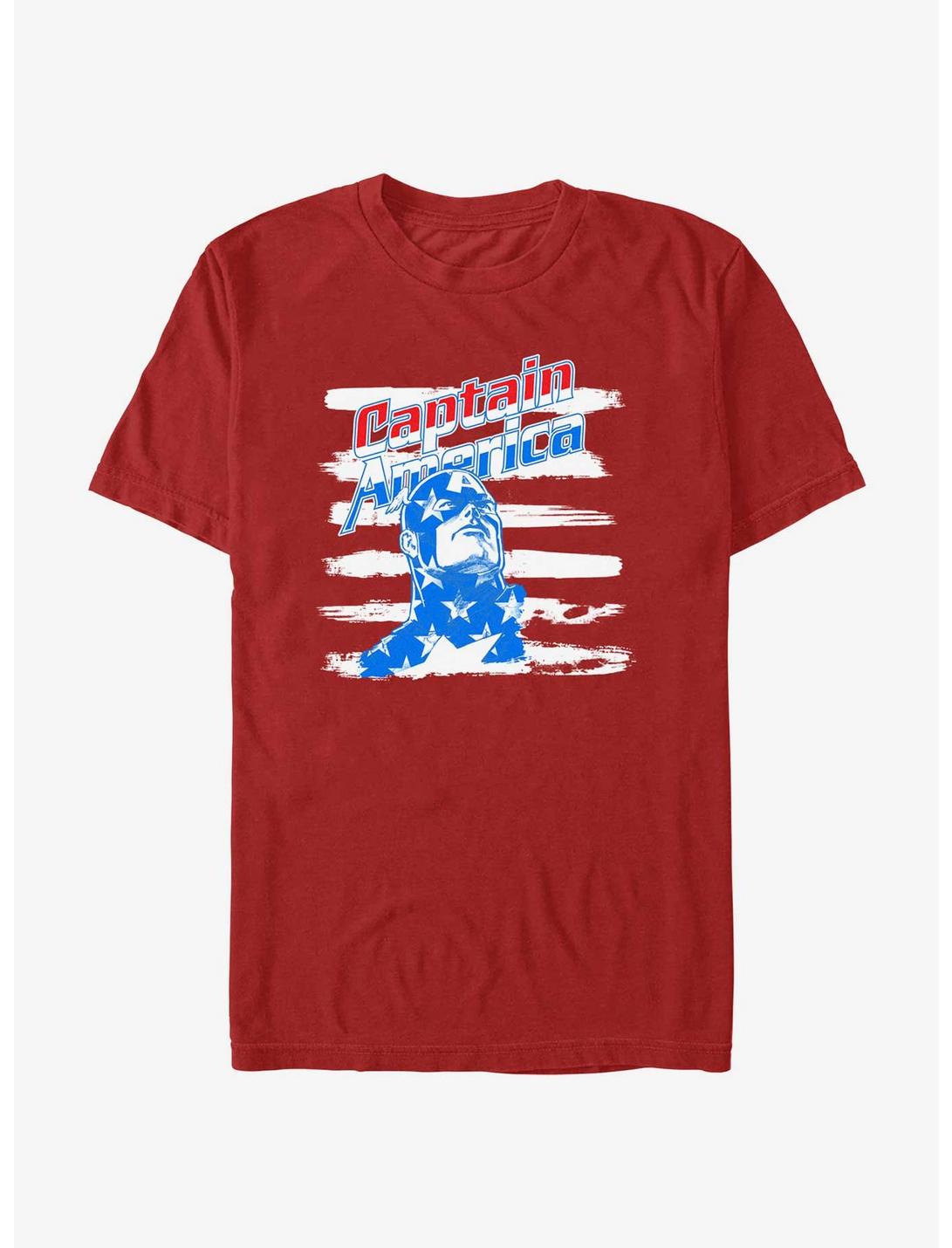 Marvel Captain America Brush Stripes Unisex T-shirt