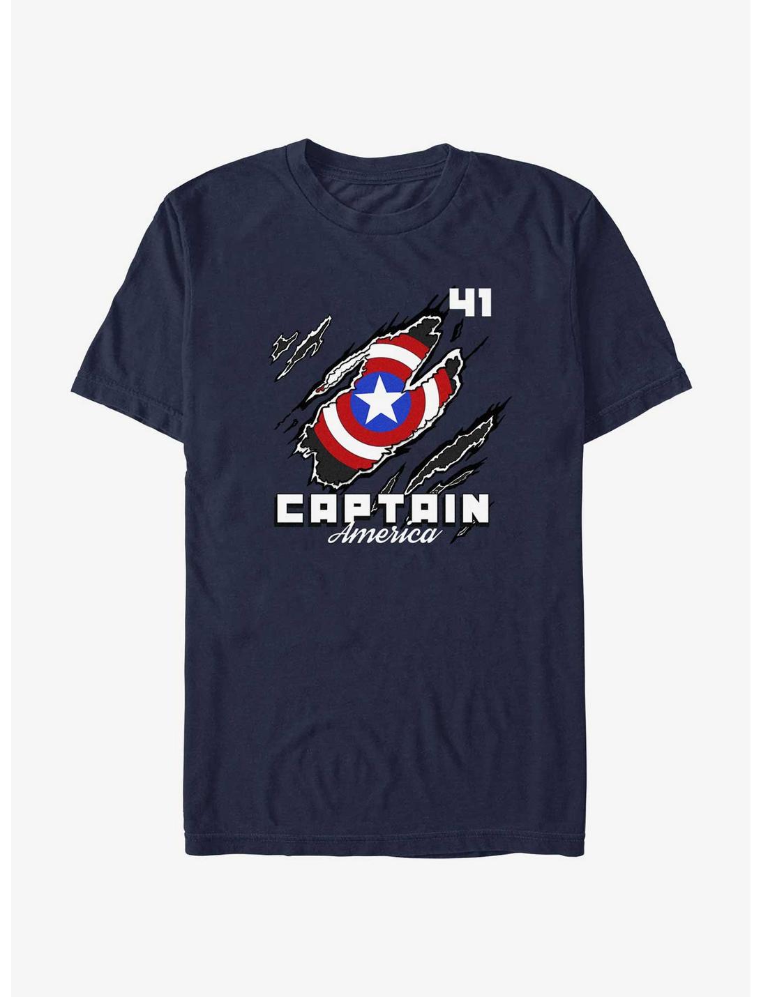 Marvel Captain America Ripped Shield Unisex T-shirt