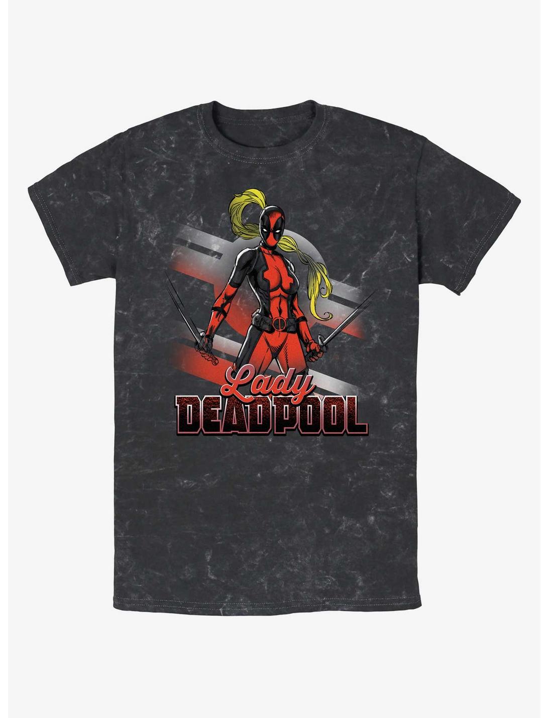 Marvel Deadpool Lady Pool Mineral Wash Unisex T-shirt