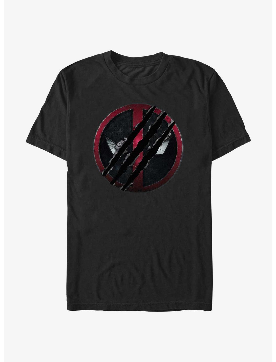 Marvel Deadpool Wolverine Clawed Deadpool Emblem Unisex T-shirt