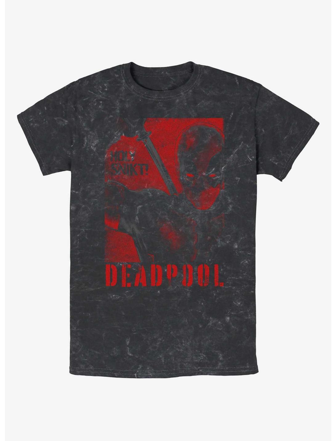 Marvel Deadpool Wolverine Deadpool Poster Snikt Mineral Wash Unisex T-shirt