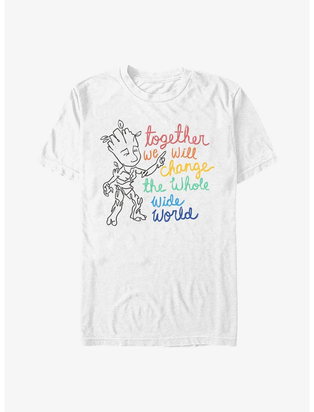 Marvel Guardians Of The Galaxy Earth Day Groot Change Together Unisex T-shirt