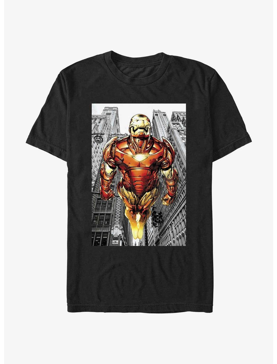 Marvel Iron Man Flying Through Unisex T-shirt