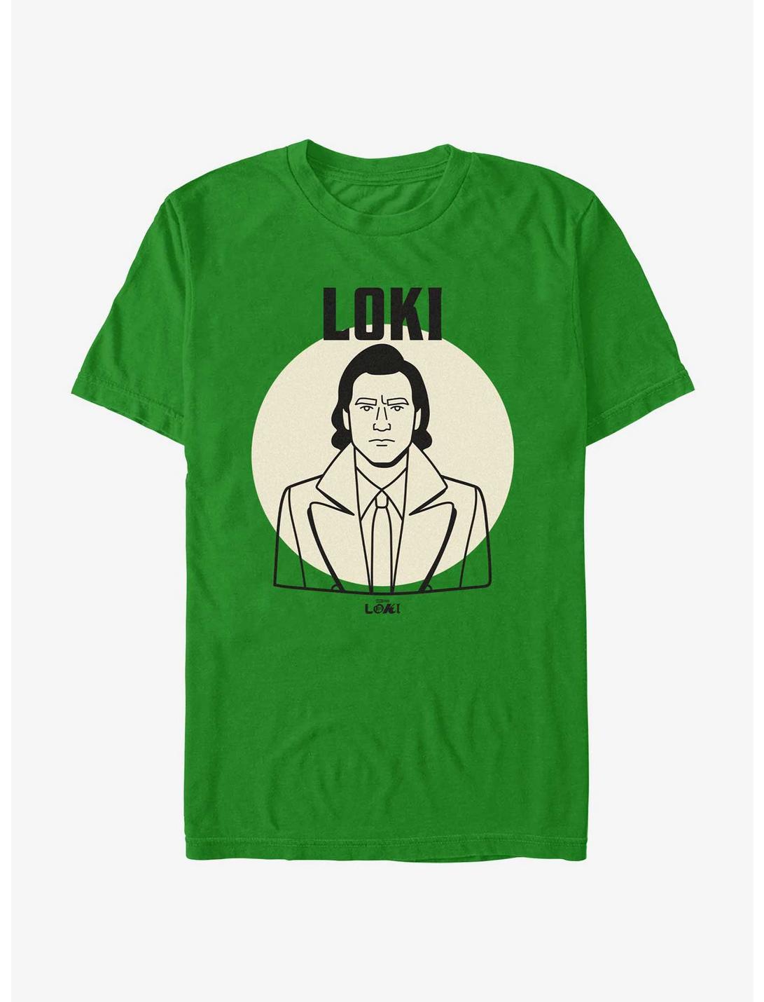 Marvel Loki Line Drawing Loki Portrait Unisex T-shirt