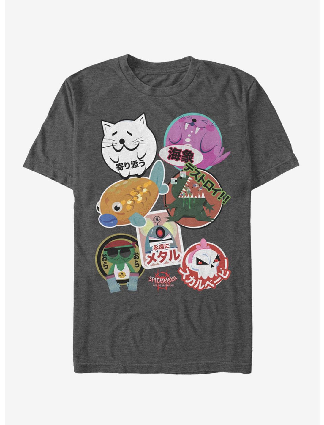 Marvel Spider-man Into The Spider-verse Peni Parker Sticker Group Unisex T-shirt