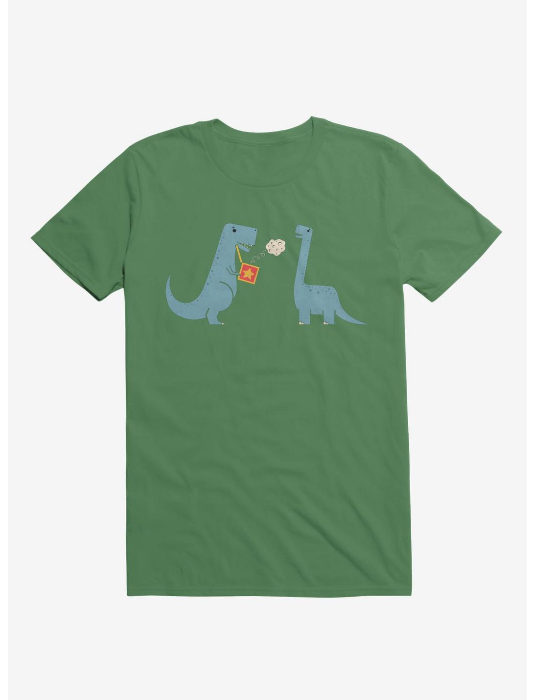 Meteor Jack In The Box Dinosaurs Irish Green Unisex T-shirt