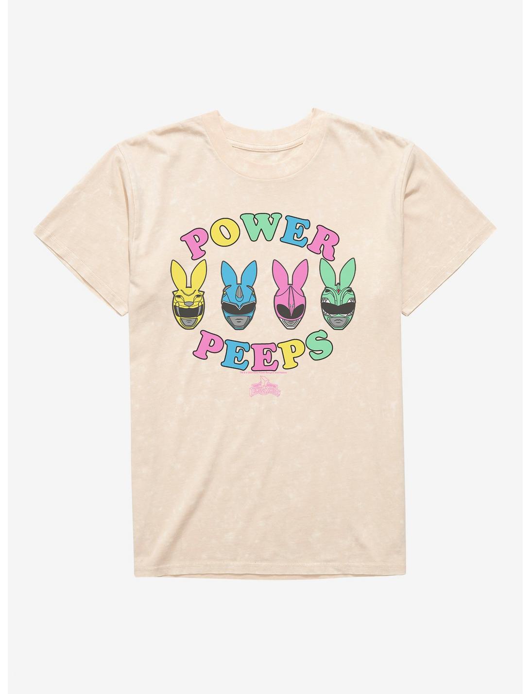 Mighty Morphin Power Rangers Power Peeps Mineral Wash Unisex T-shirt