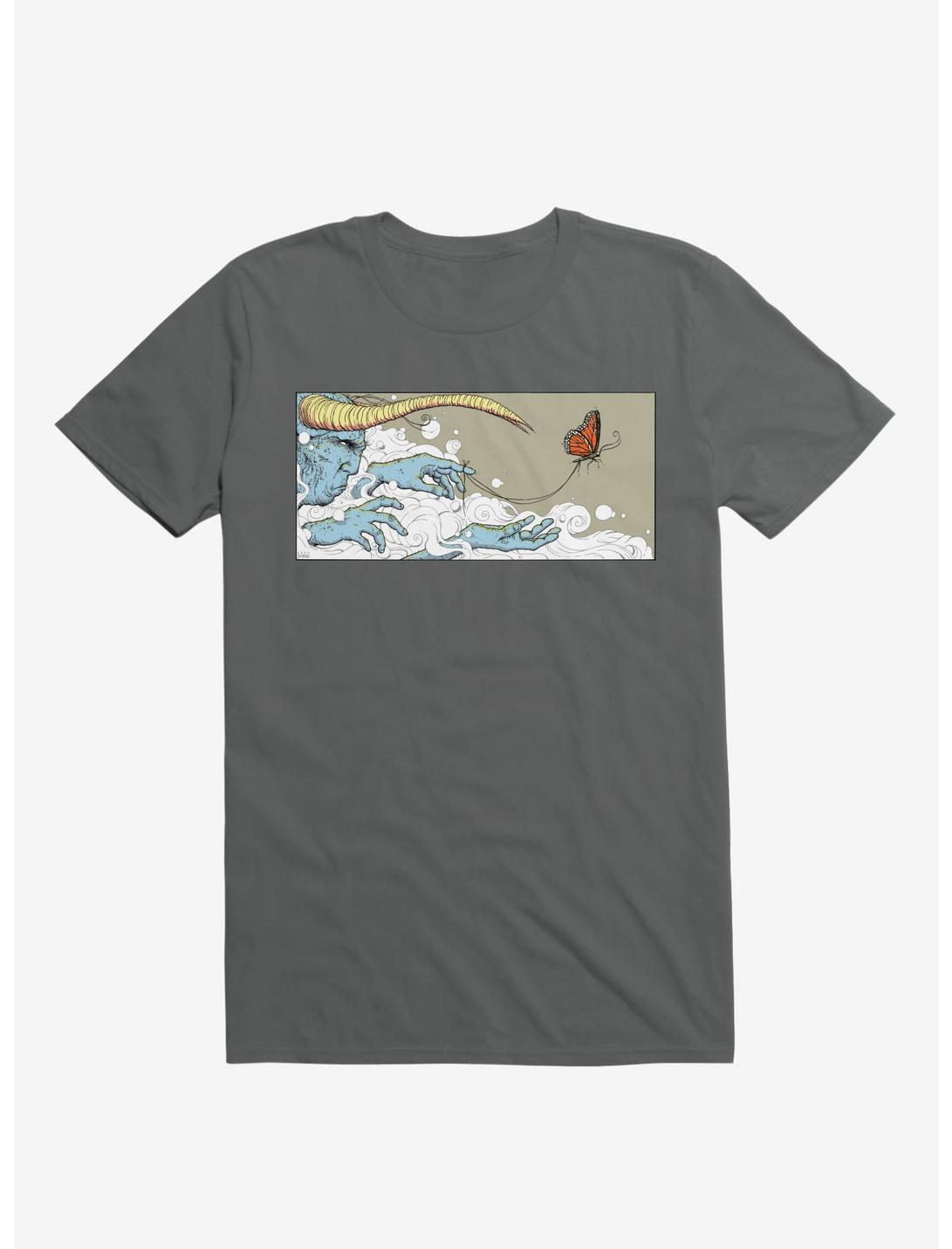 Never Letting Go Butterfly Charcoal Grey Unisex T-shirt
