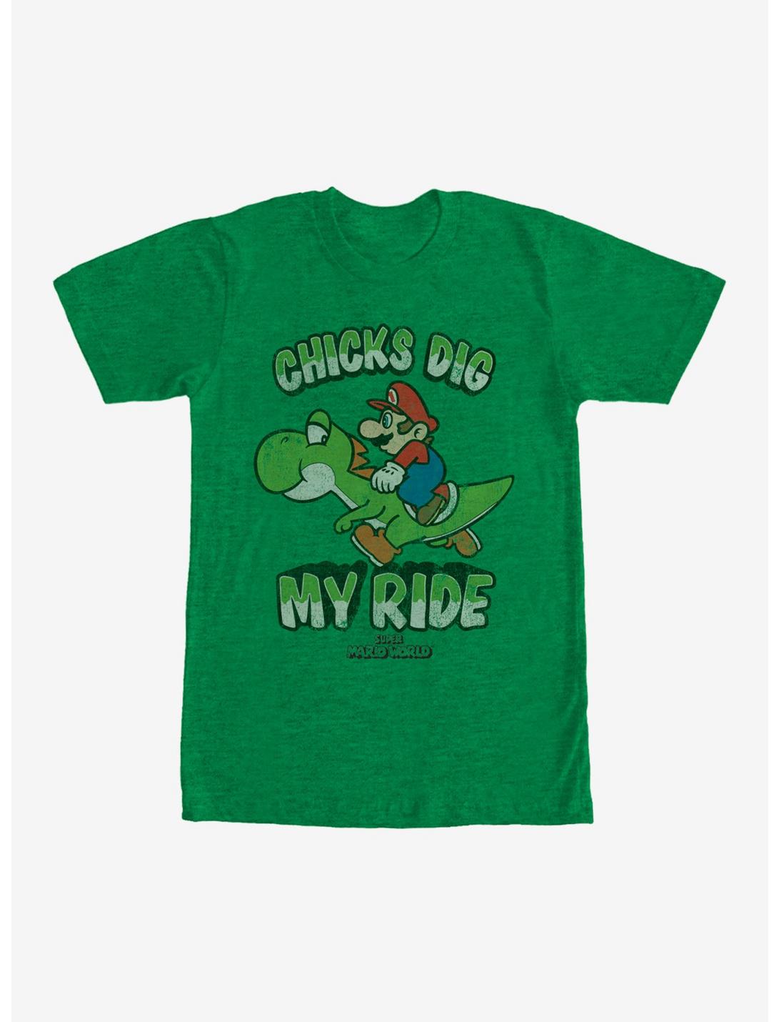 Nintendo Mario Chicks Dig Ride Unisex T-shirt