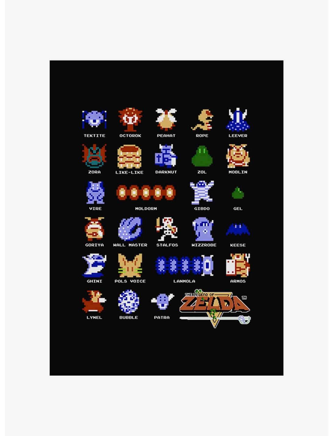 Nintendo Pixelated Legend Of Zelda Enemies T-shirt-2