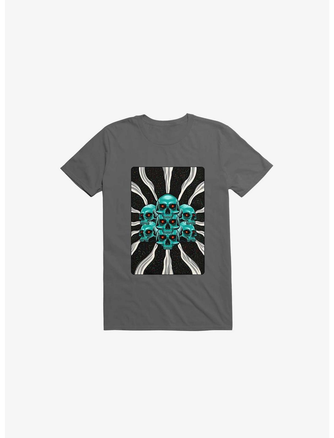 Pile Of Bones Skull Asphalt Grey Unisex T-shirt