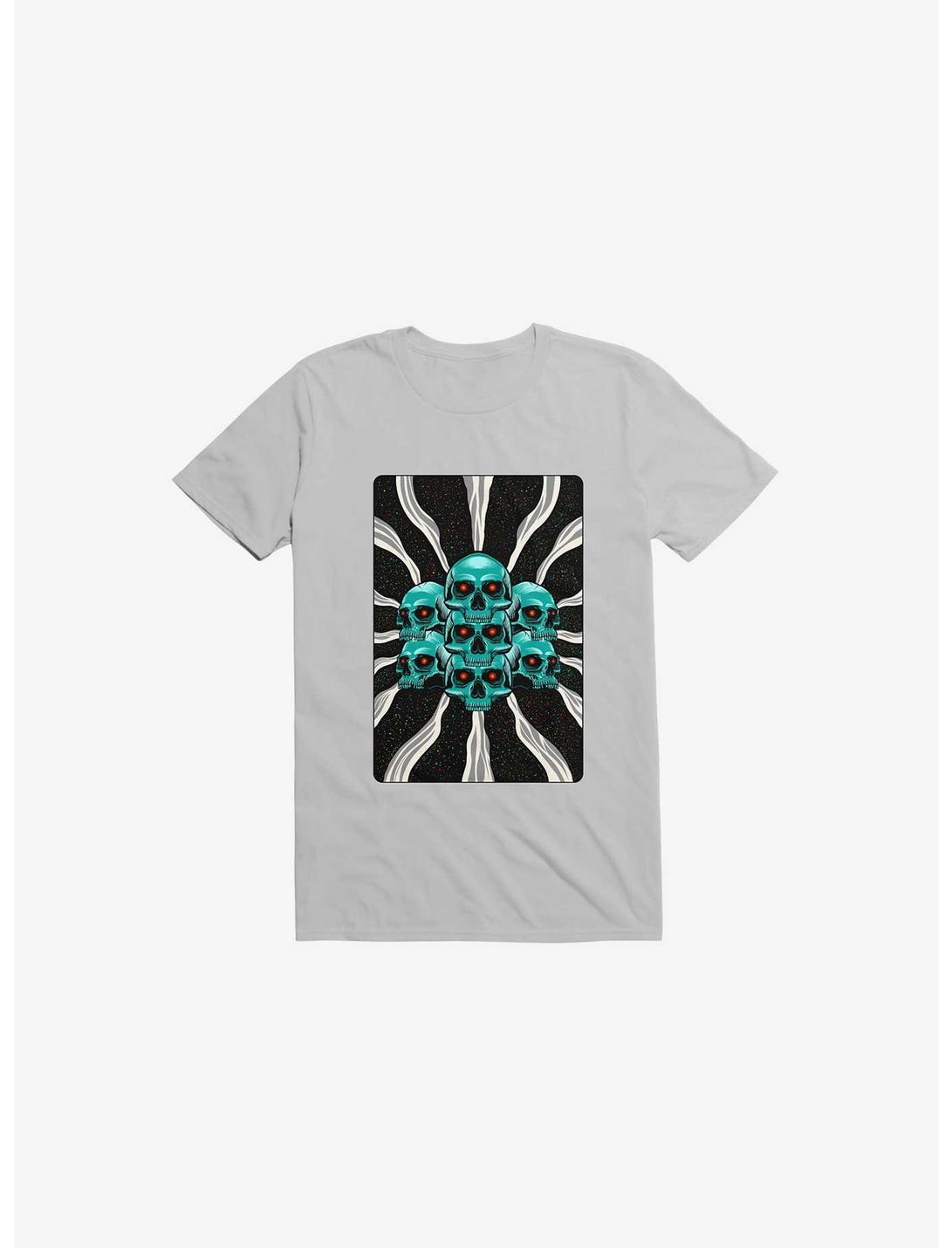 Pile Of Bones Skull Ice Grey Unisex T-shirt