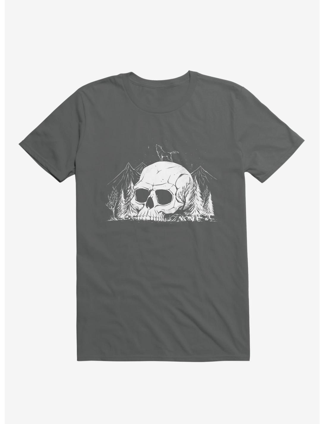 Skull Forest Charcoal Grey Unisex T-shirt