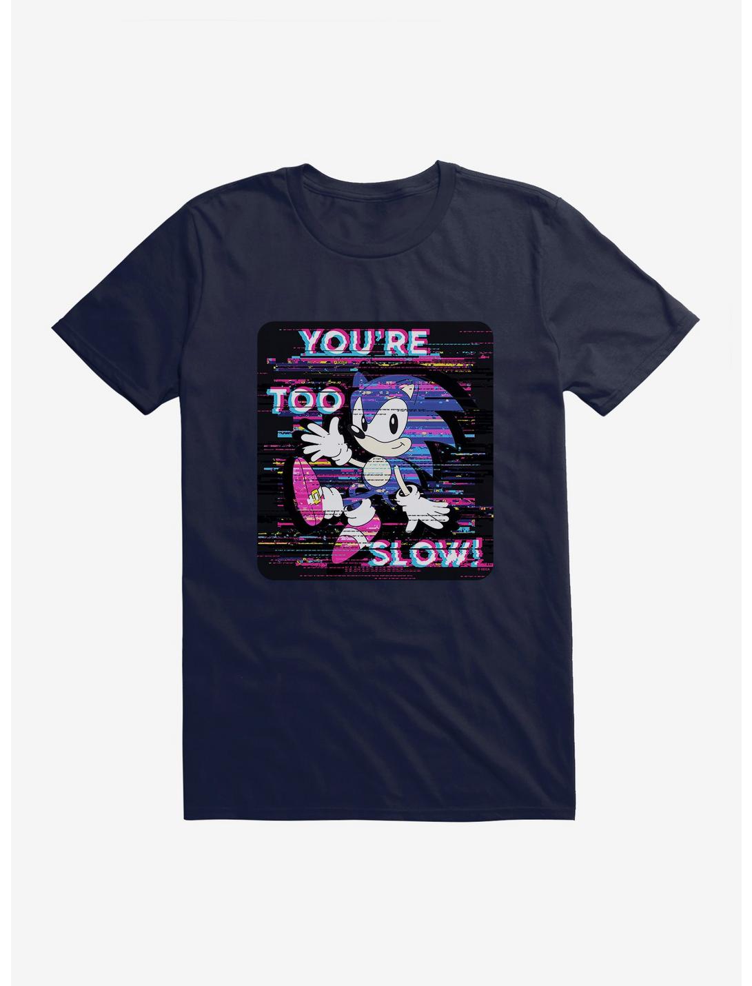Sonic The Hedgehog Sonic Too Slow Glitch Unisex T-shirt