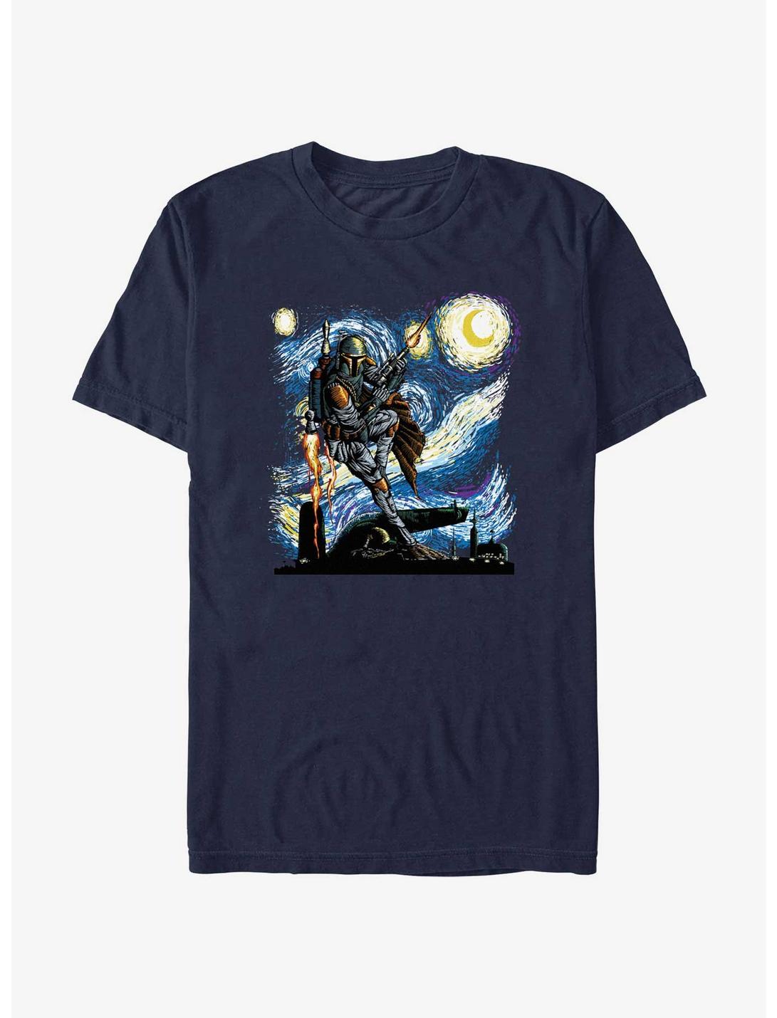 Star Wars Boba Fett Starry Night Extra Soft Unisex T-shirt