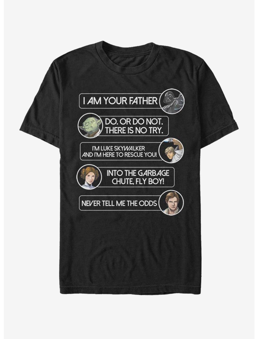 Star Wars Character Quotage Unisex T-shirt