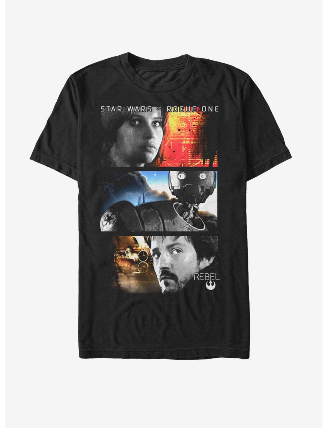 Star Wars Rebel Hero Panels Unisex T-shirt