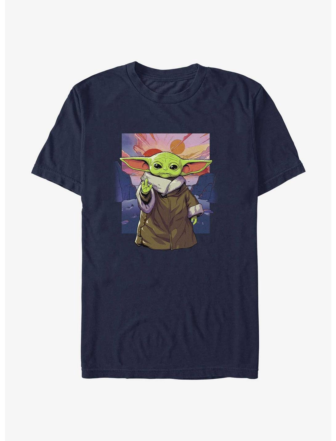 Star Wars The Mandalorian Grogu Scene Unisex T-shirt
