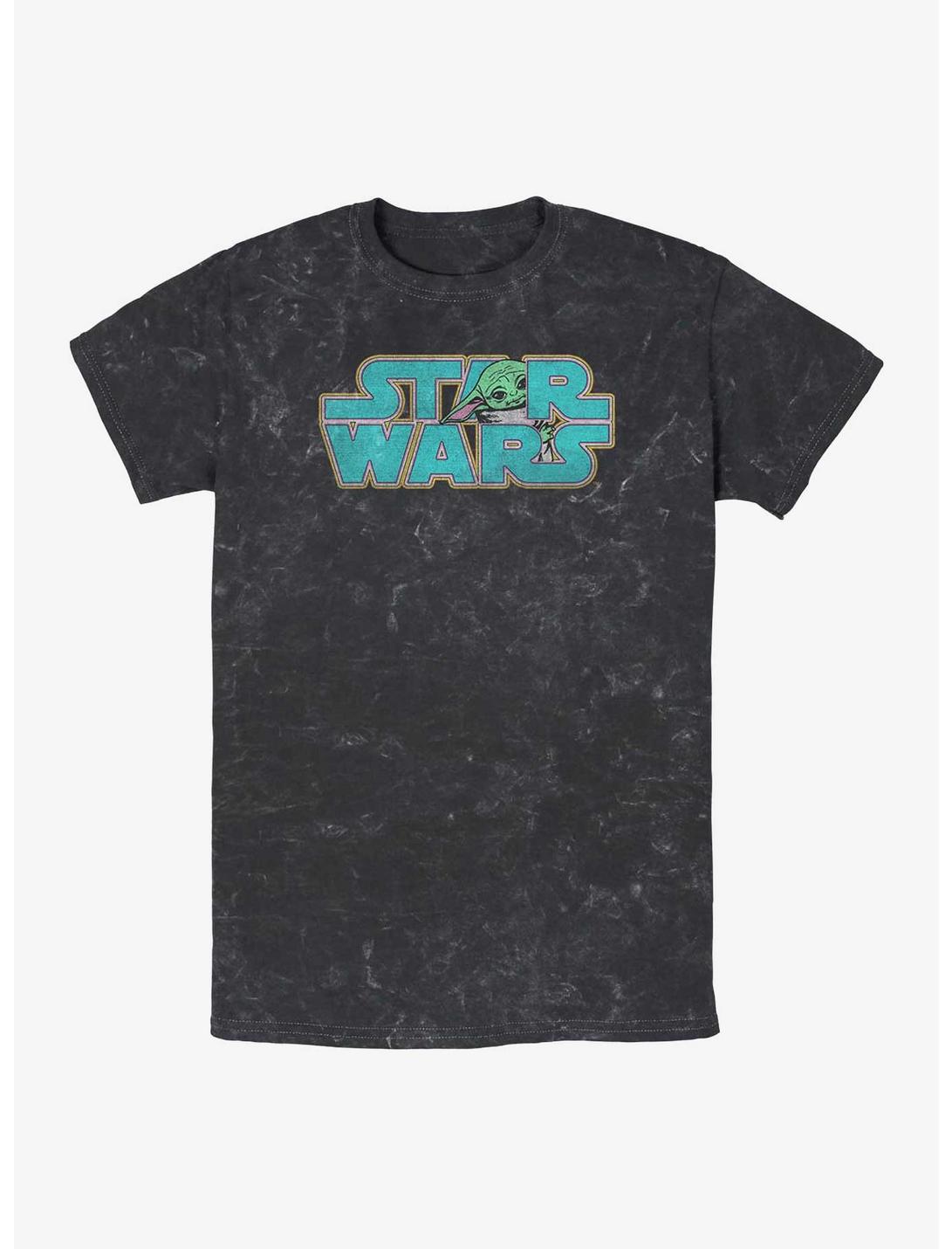 Star Wars The Mandalorian Logo Child Mineral Wash Unisex T-shirt