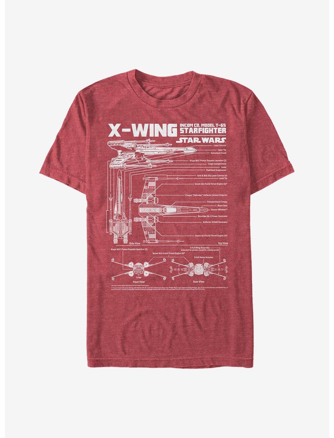 Star Wars X-wing Schematics Unisex T-shirt