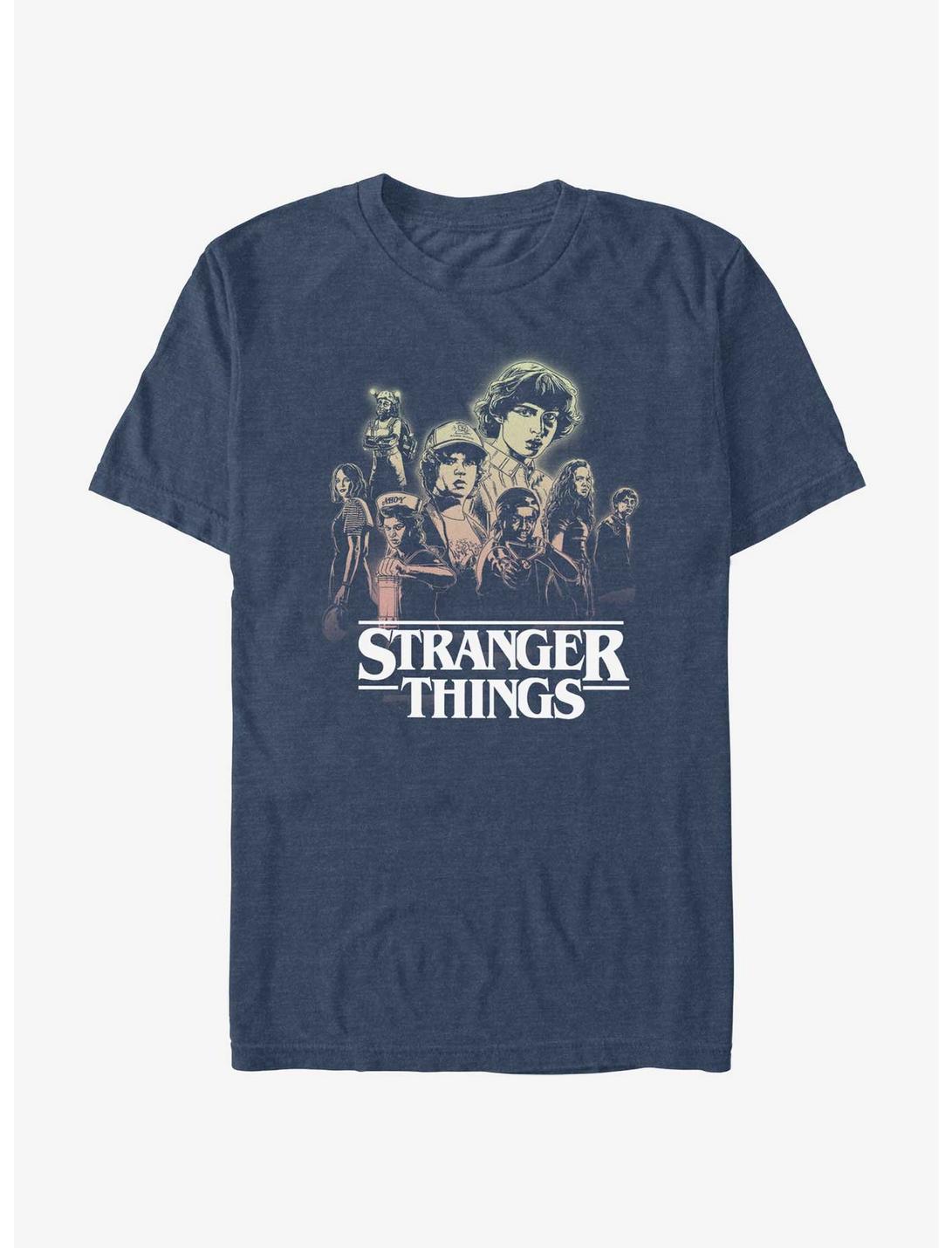 Stranger Things Gradient Hawkins Gang Unisex T-shirt