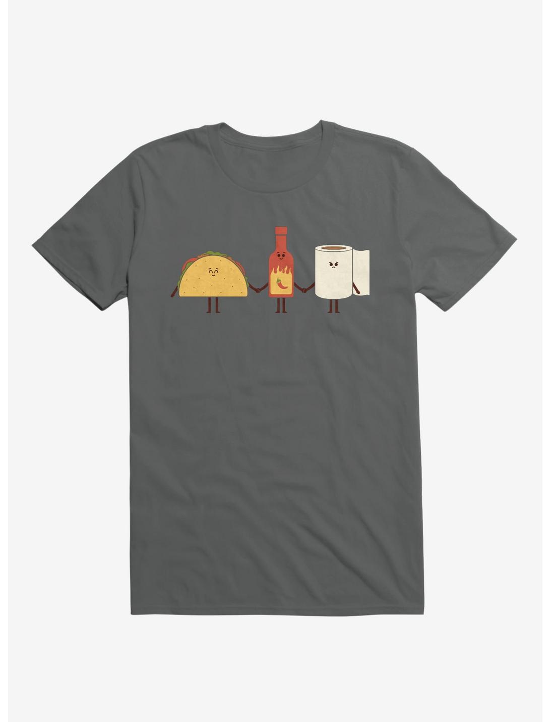 Taco Hot Sauce Toilet Paper Friends Charcoal Grey Unisex T-shirt