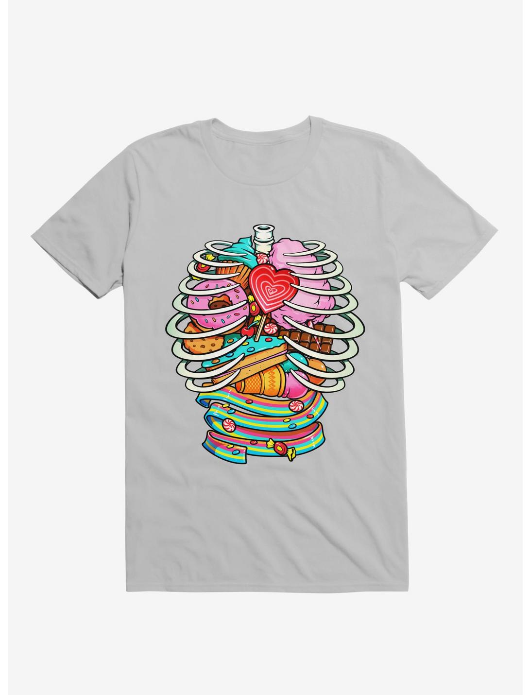 Unicorn Anatomy Sweet Inside Ice Grey Unisex T-shirt