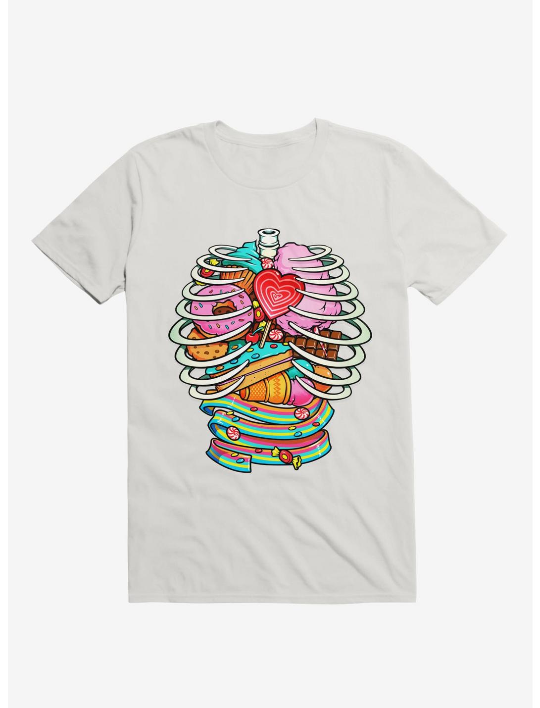 Unicorn Anatomy Sweet Inside White Unisex T-shirt