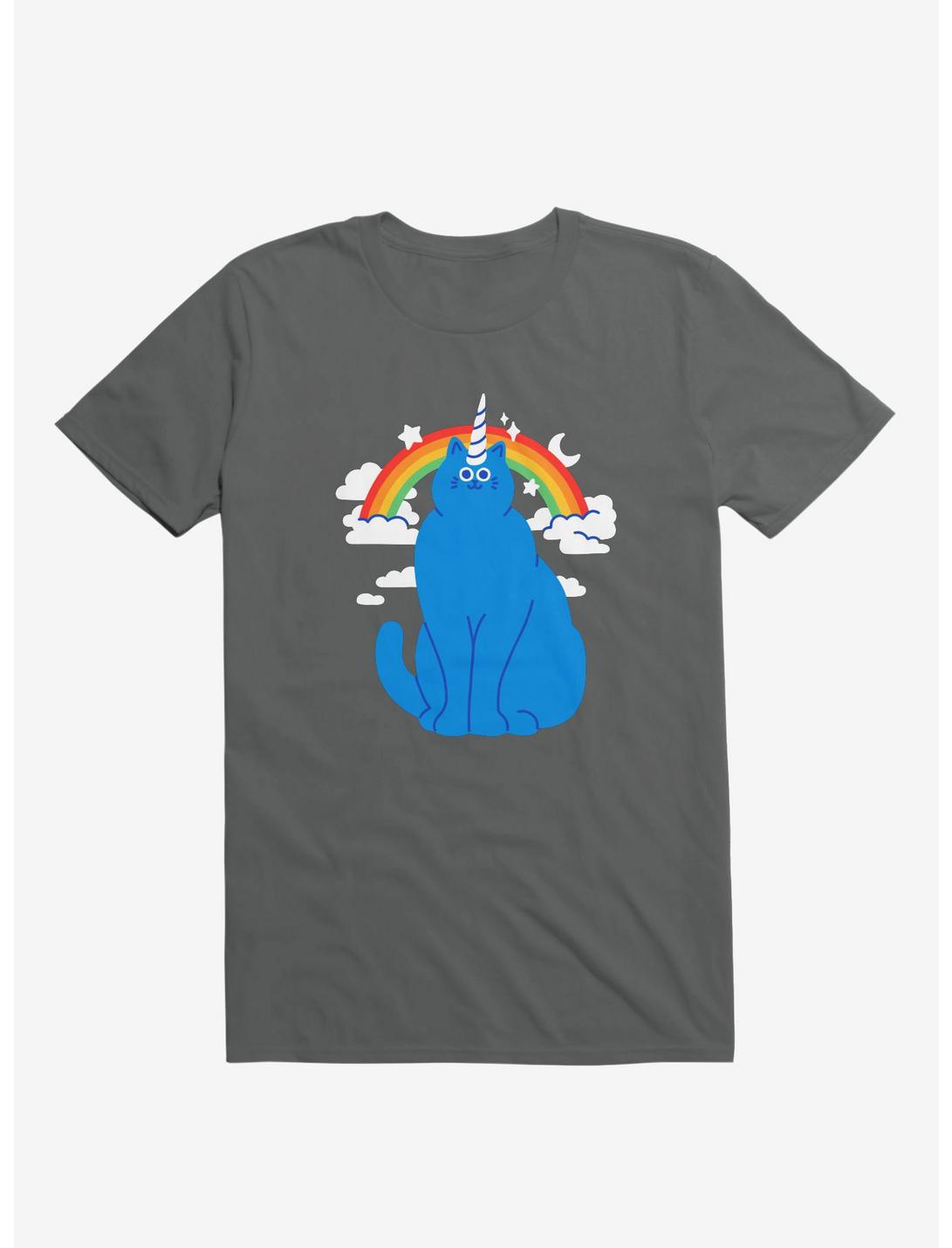 Unicorn Cat Asphalt Grey Unisex T-shirt