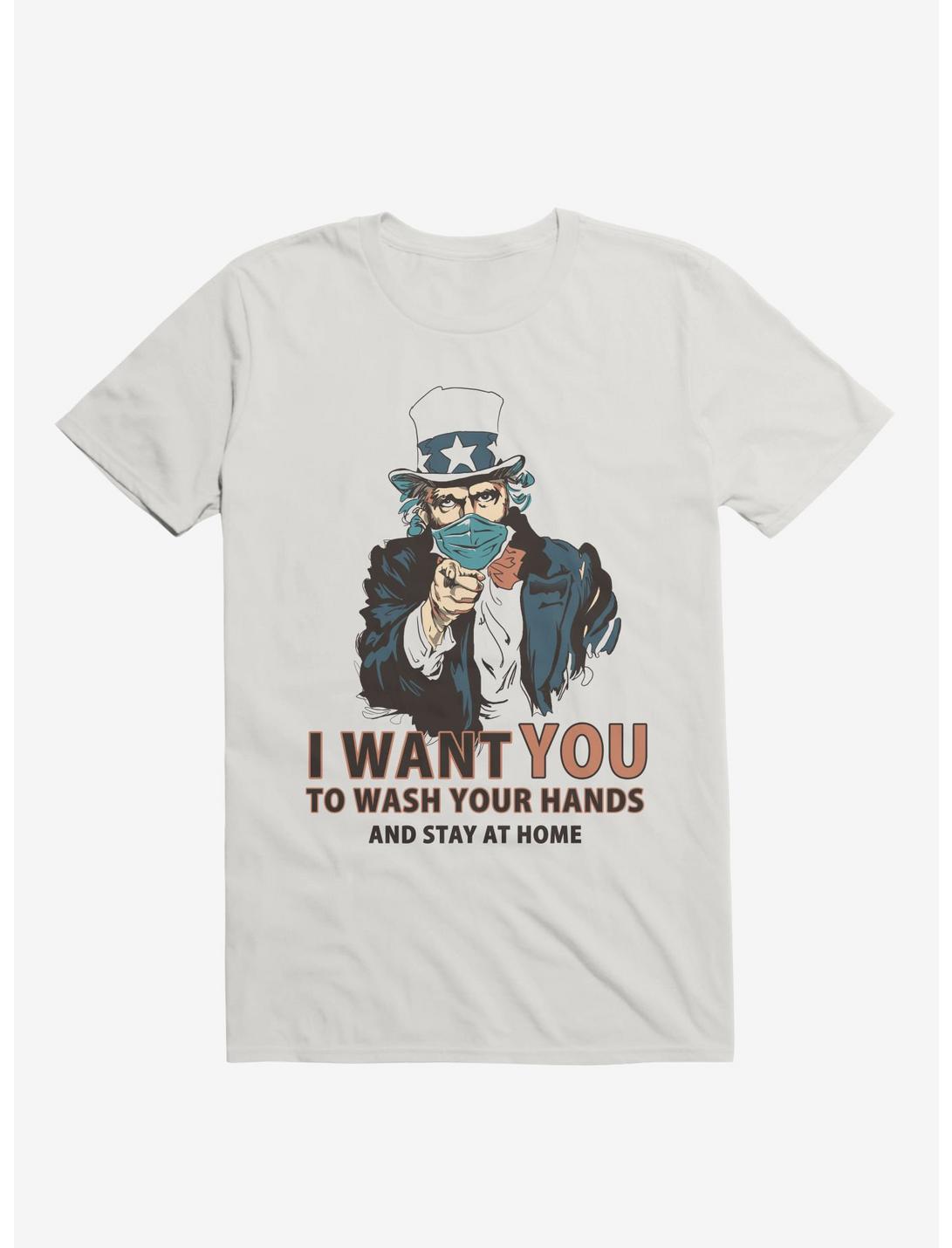 Wash Your Hands White Unisex T-shirt