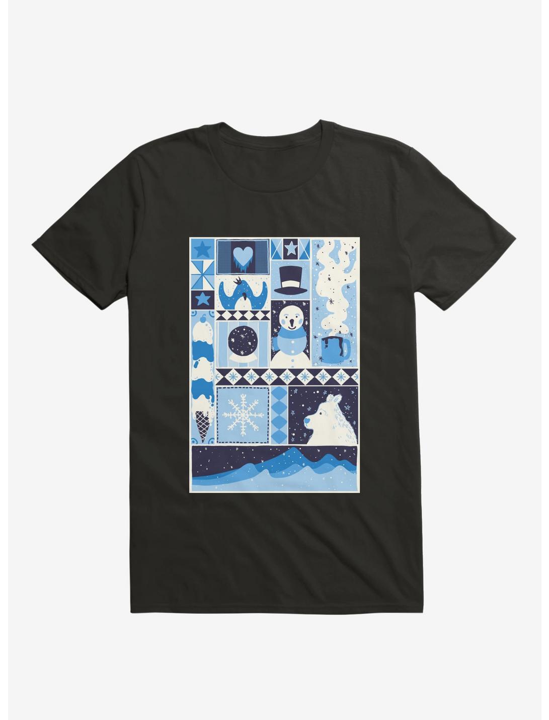 Winter Black Unisex T-shirt