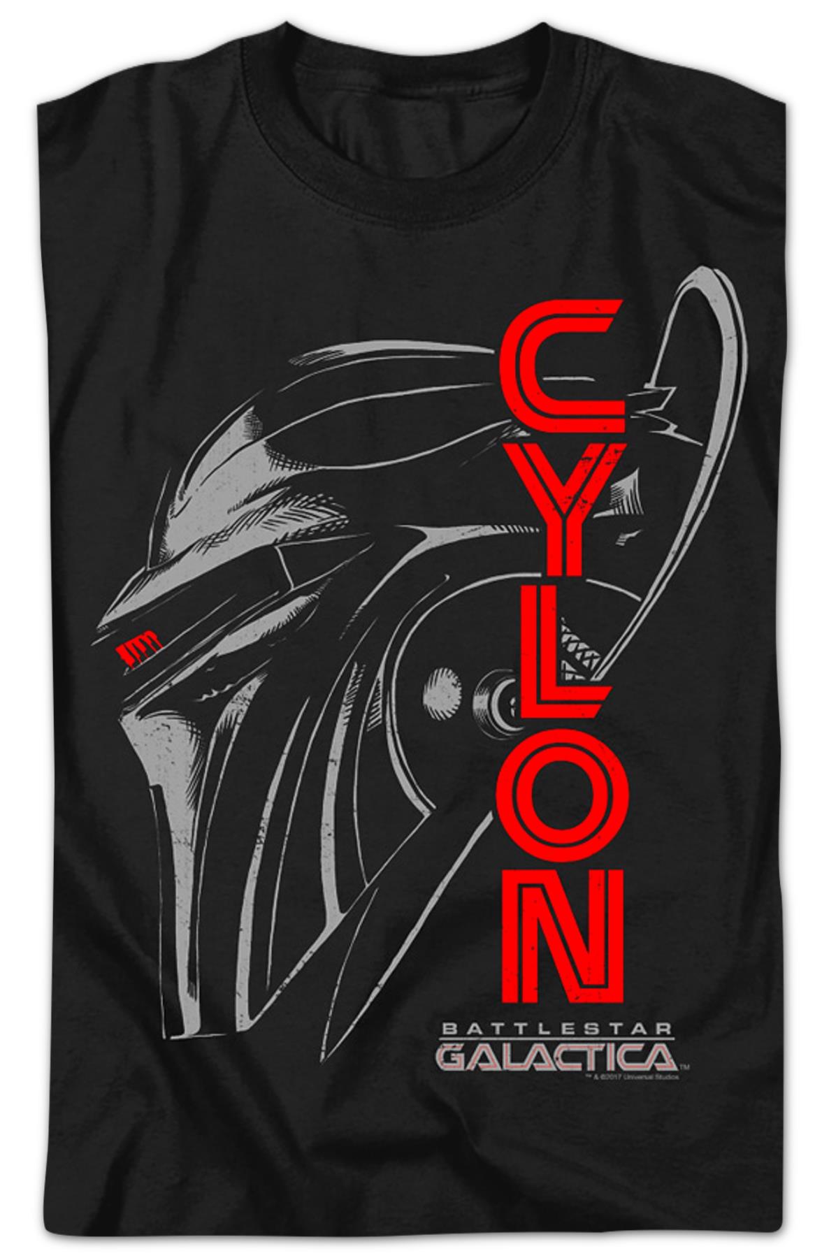 Cylon Head Shot Battlestar Galactica T-shirt