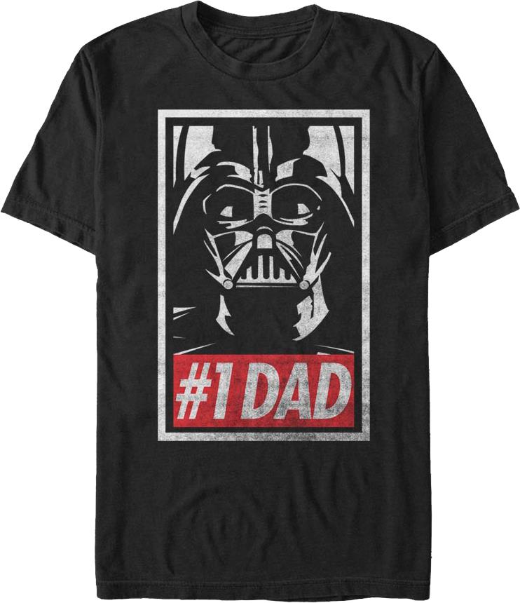 Darth Vader Number 1 Dad Star Wars T-shirt