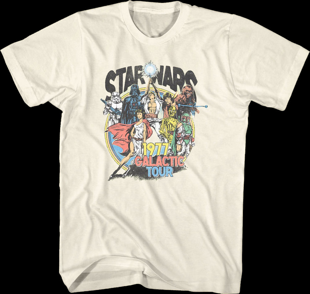 1977 Galactic Tour Star Wars T-shirt