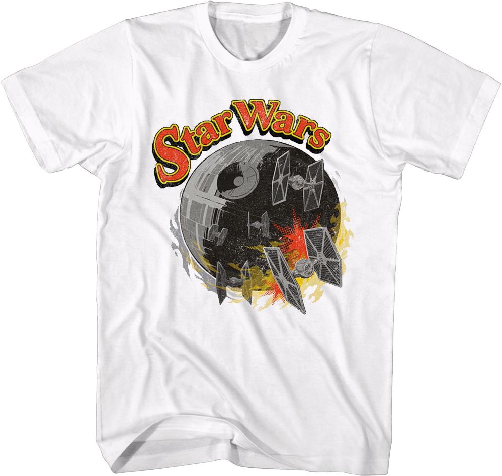 Death Star And Tie Fighters Star Wars T-shirt