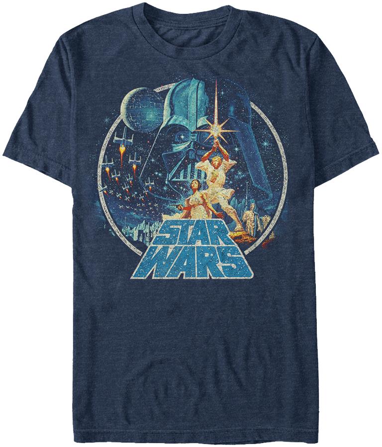 Star Wars A New Hope Poster Art T-shirt