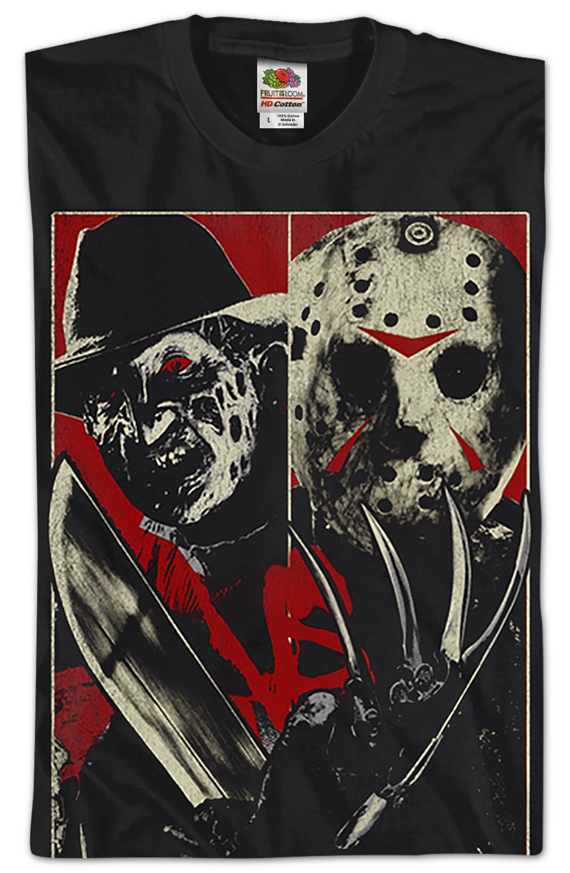 Evil Battles Evil Freddy Vs Jason T-shirt