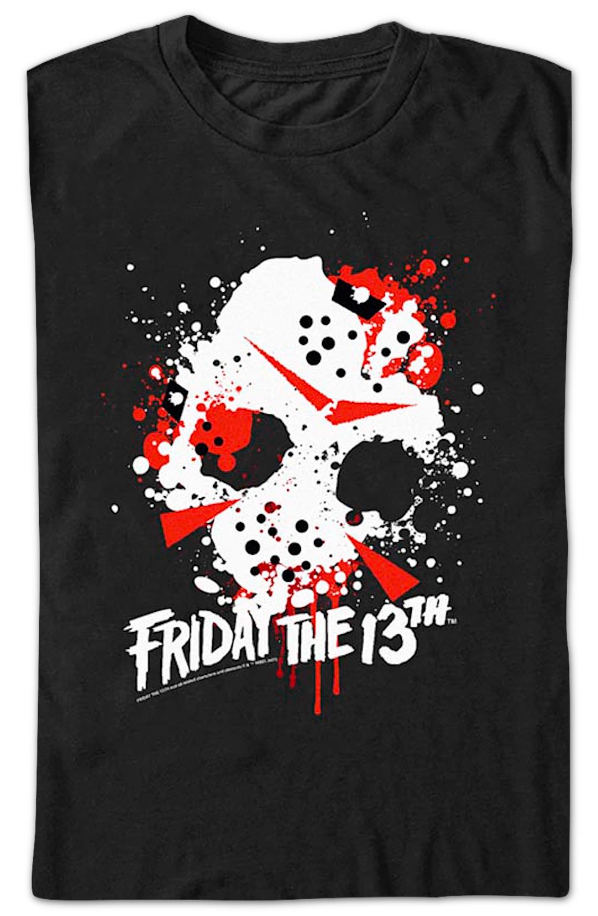 Paint Splatter Friday The 13th T-shirt
