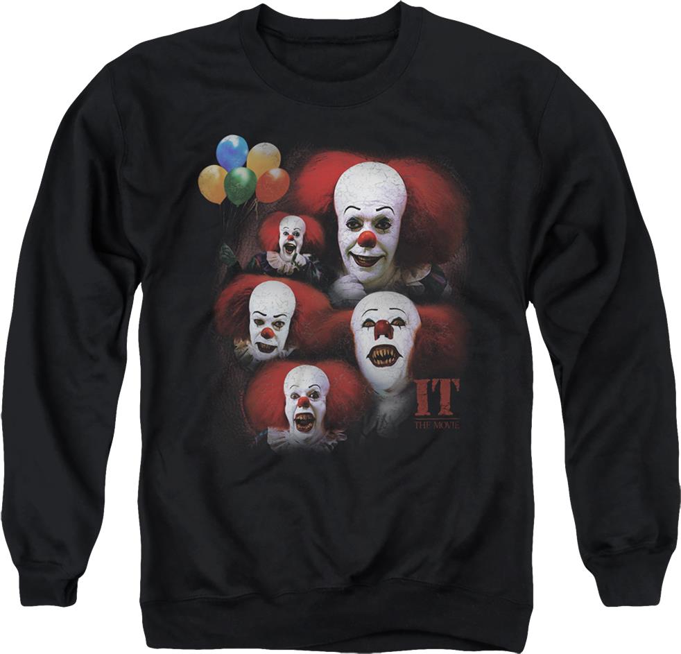 Vintage Pennywise Clown Collage It Sweatshirt