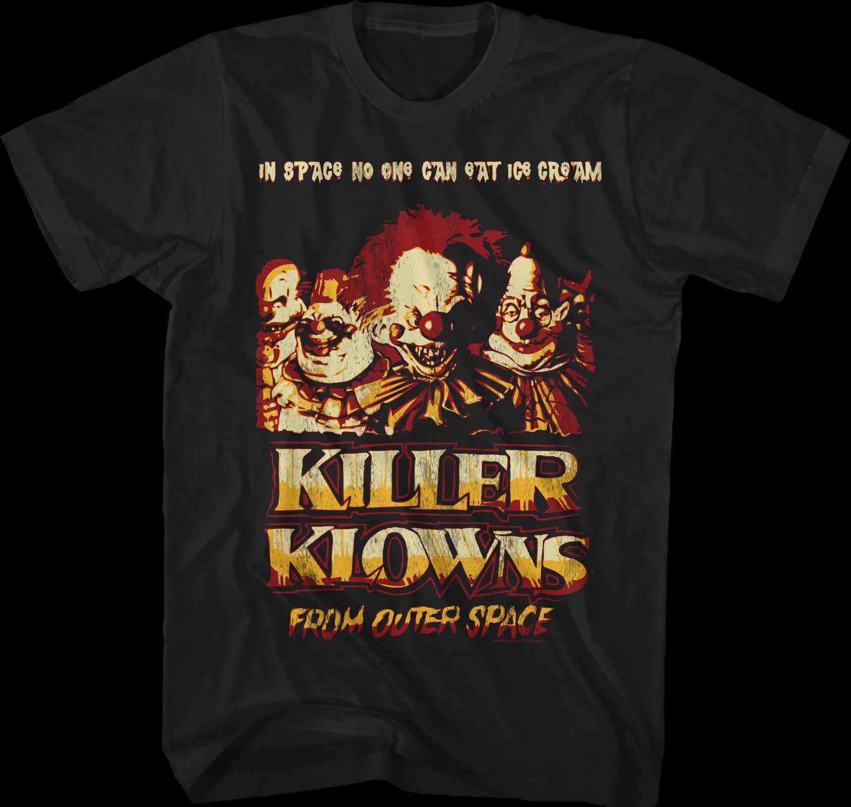 In Space No One Can Eat Ice Cream Killer Klowns From Outer Space T-shirt