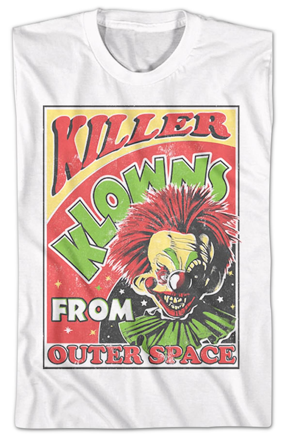 Front & Back Alien Bozos Killer Klowns From Outer Space T-shirt